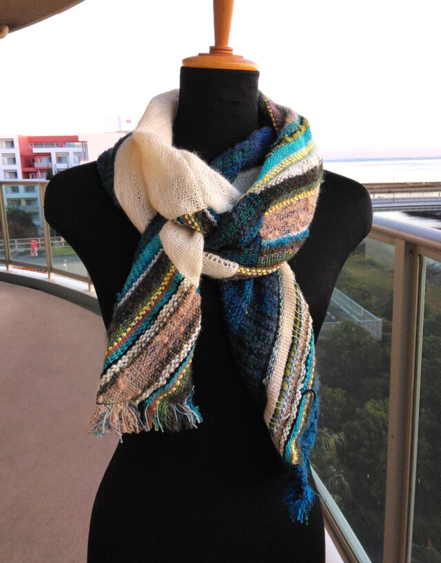 パッチワーク風マフラー（その１）