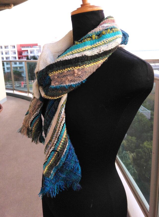 パッチワーク風マフラー（その1） | iichi 日々の暮らしを心地よく