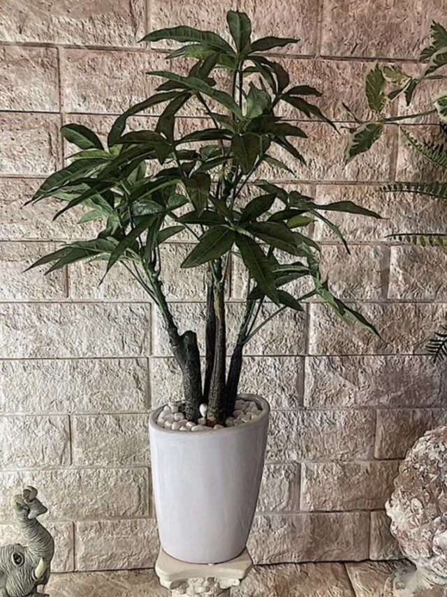 光触媒　人工観葉植物　ウォールグリーン　フェイクグリーン　ミルキーパキラ1.8 光触媒 人工観葉植物 ウォールグリーン フェイクグリーン パキラ中