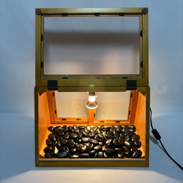 木製ホットショーケース 焼き芋保温ディスプレイケース【ナチュラル