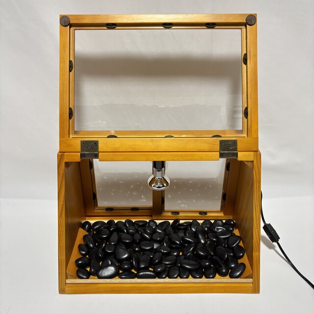 木製ホットショーケース 焼き芋保温ディスプレイケース【ナチュラル