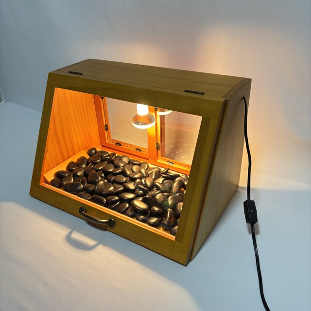 木製ホットショーケース 焼き芋保温ディスプレイケース【ナチュラル