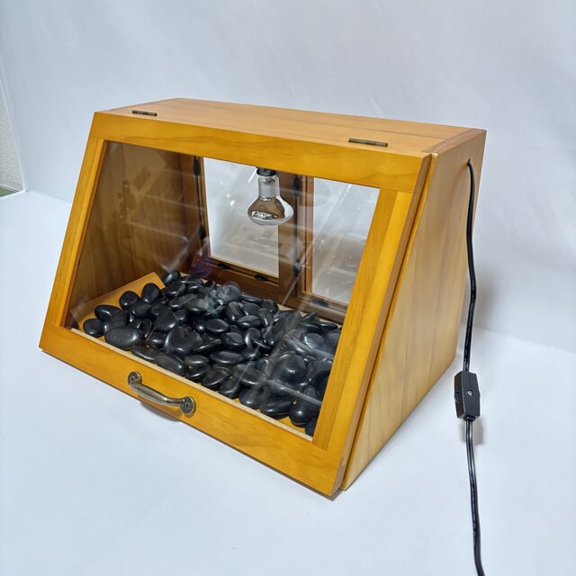 木製ホットショーケース 焼き芋保温ディスプレイケース【ナチュラル