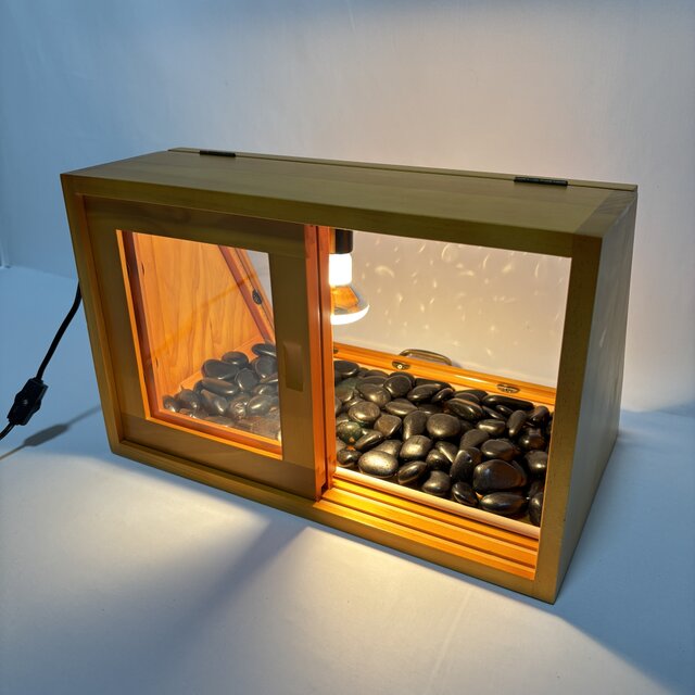 木製ホットショーケース 焼き芋保温ディスプレイケース【ナチュラル