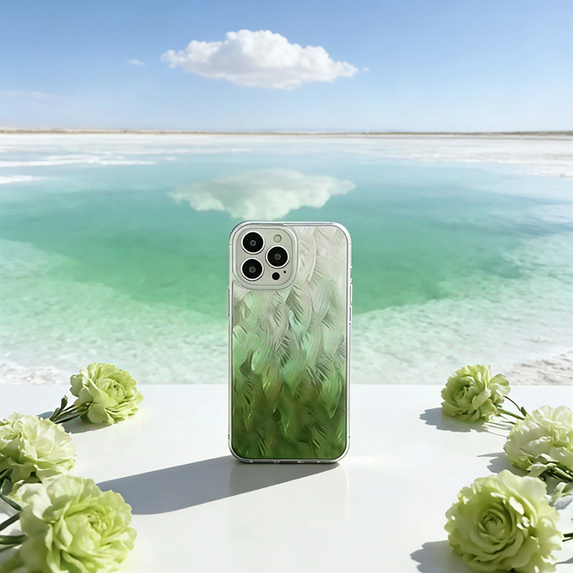 iPhone 16 15 14 13 ケース 螺鈿風 天然貝シェル 湖雲 対応 ソフト 耐衝撃カバー スマホケース