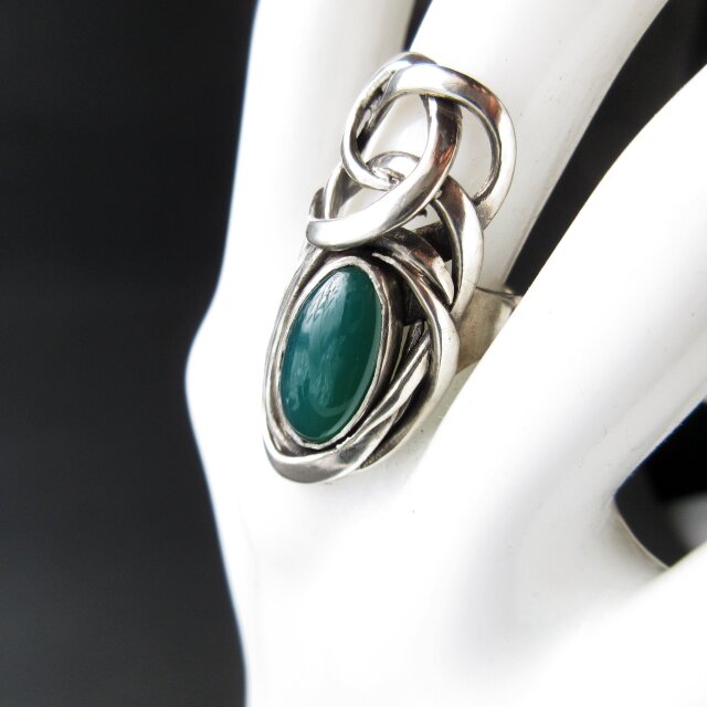 瑪瑙　メノウ　シルバー 彫刻リング ユニークデザイン 90000396_6.jpg