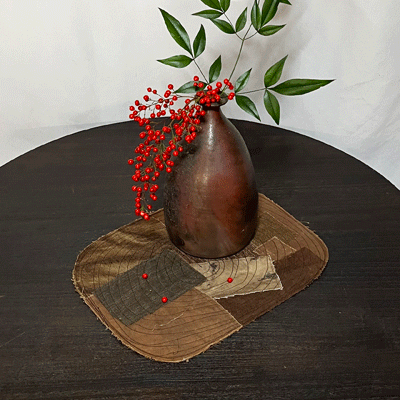 柿渋染め敷物K25099