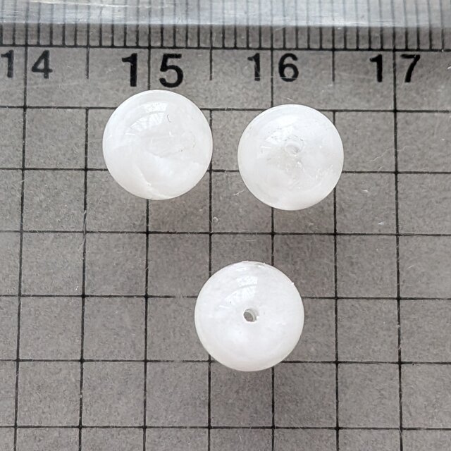 ∴天然石ビーズ∵ ホワイトスノーガーデンクォーツ 8mm 4個 | iichi