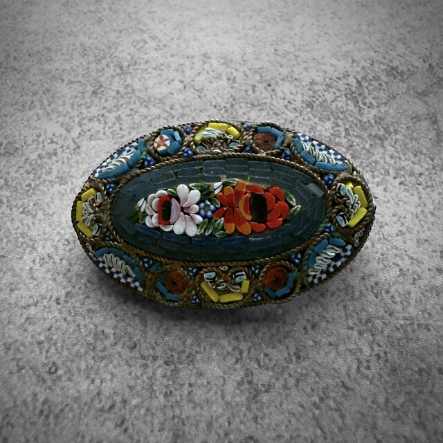 セール✨昭和レトロ・ヴィンテージ　マイクロモザイク　Italy製　10点セット セール✨昭和レトロ・ヴィンテージ マイクロモザイク Italy製 10点