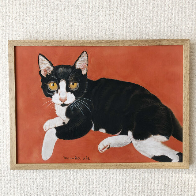 「ウメ15」猫イラスト（原画）