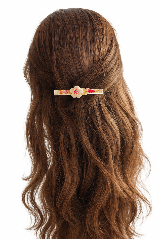 花のささやきバレッタ (Whisper of Flowers Barrette)