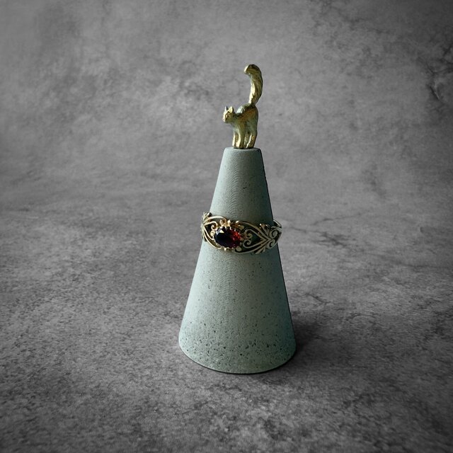 271 ガーネット ブローチ ヴィンテージ アクセサリー 925刻印 色石
