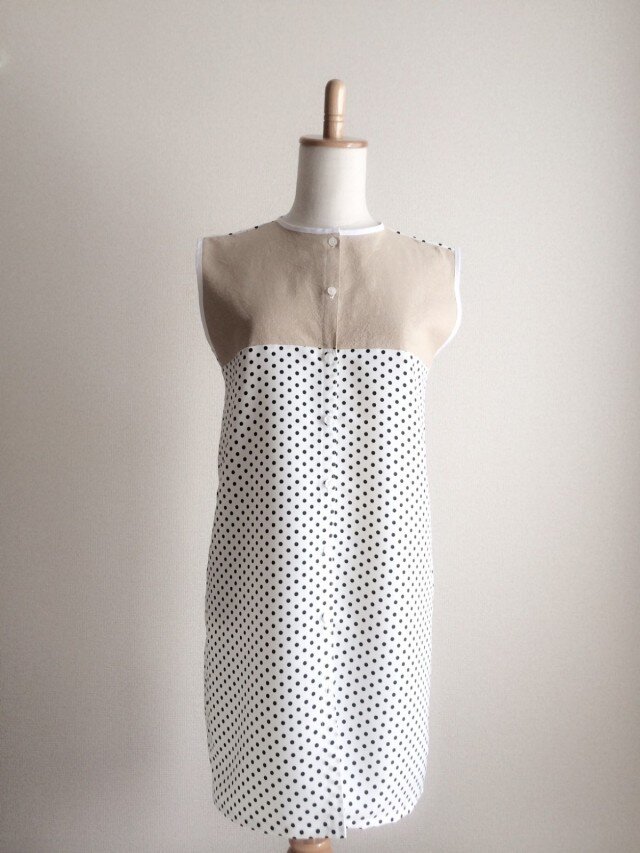 CREAMY DOT DRESSの画像1枚目