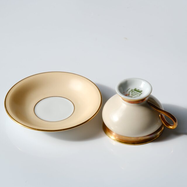 KPM】北欧/ デンマーク製 /ヴィンテージ/ ゴールドトリム×パステル