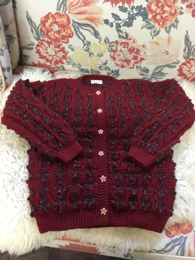 木苺のカーディガン