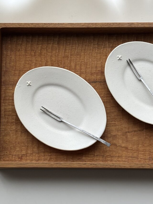 ちびちびオーバル皿➕