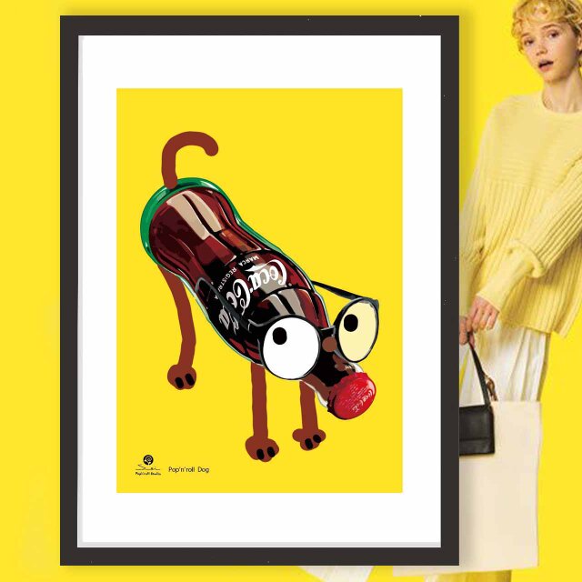 Dog 　イヌ　送料無料 　イラスト　A4〜A0　ポスター　アートポスター　アート/sei検索新着順　3830