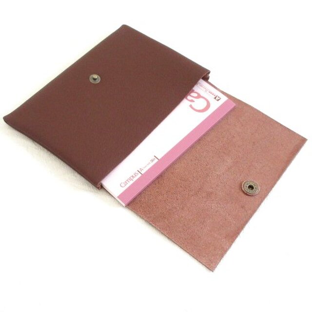 B7対応パスポートケース・カードポケット付き《牛革》ダークブラウン