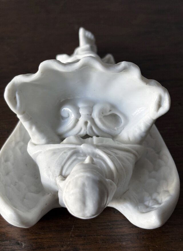 天使 ベニティエ 聖水盤 宗教 ビスク フランス アンティーク 0502292