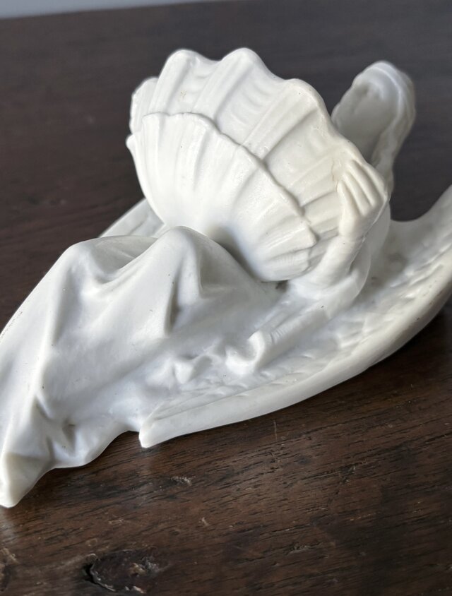 天使 ベニティエ 聖水盤 宗教 ビスク フランス アンティーク 0502292