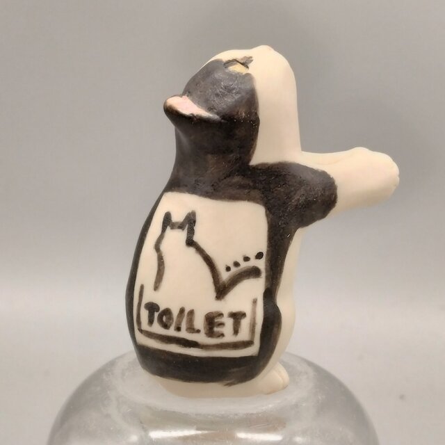 一輪ねこ　ピクトグラム模様