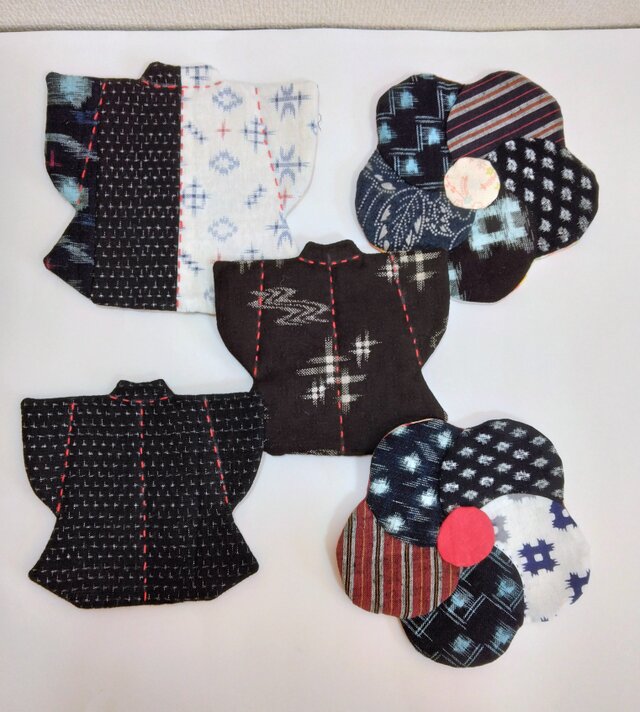 和柄のコースター　83