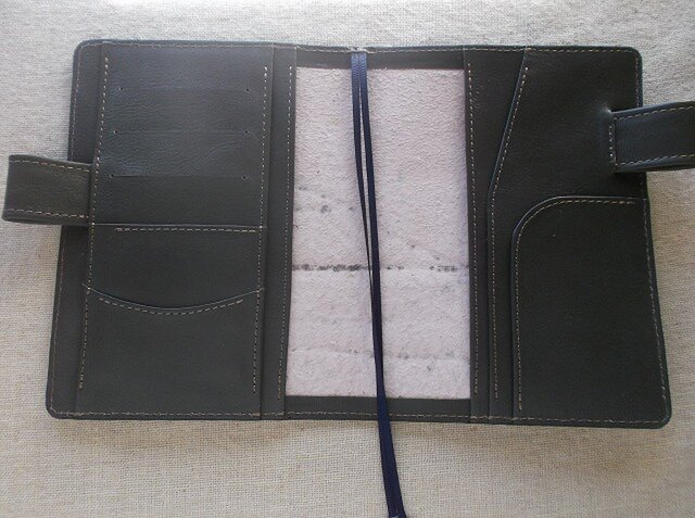 ほぼ日手帳対応 牛革文庫サイズ手帳カバー 刻印＆拭き染め | iichi