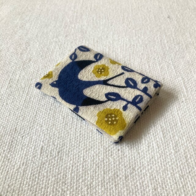 型染め カードケース「つばめと花」
