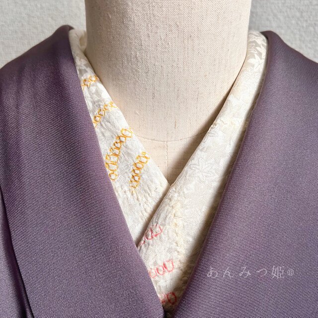 正絹の半衿  絞りパステル