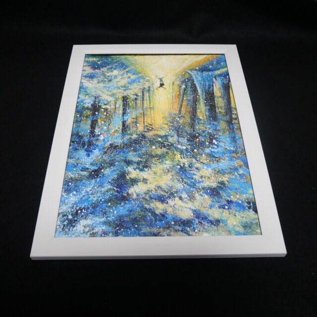 油絵 絵画 【雪景色】 絵画油絵日本画風景画雪山額重厚