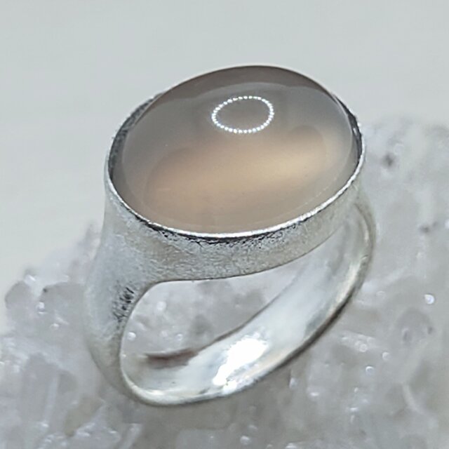 gray agate＊925 ring