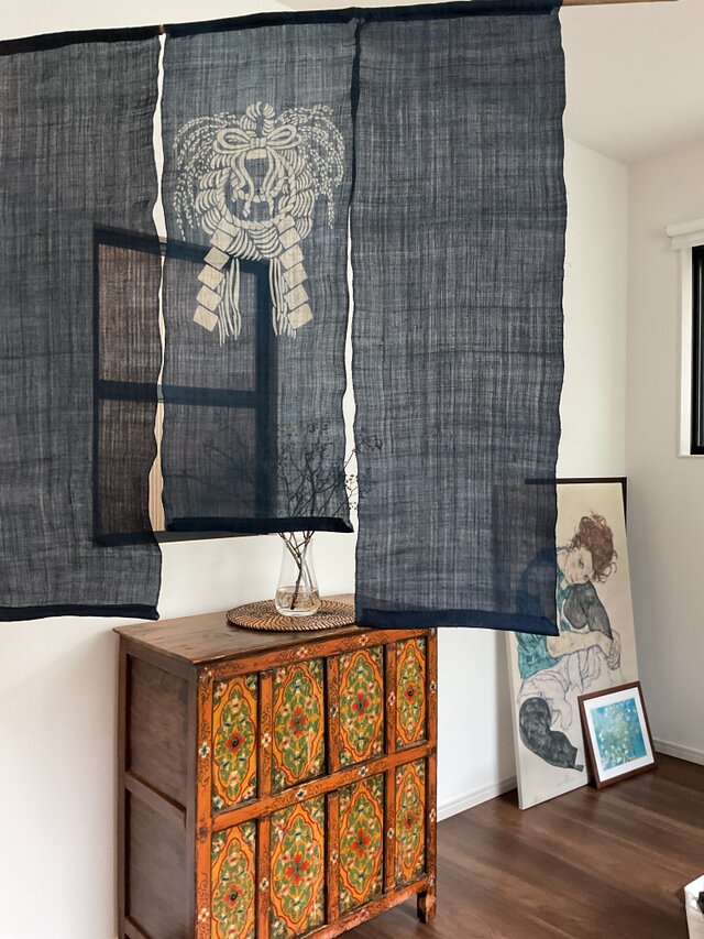 藍染 正月飾り しめ縄 暖簾 | iichi 日々の暮らしを心地よくする