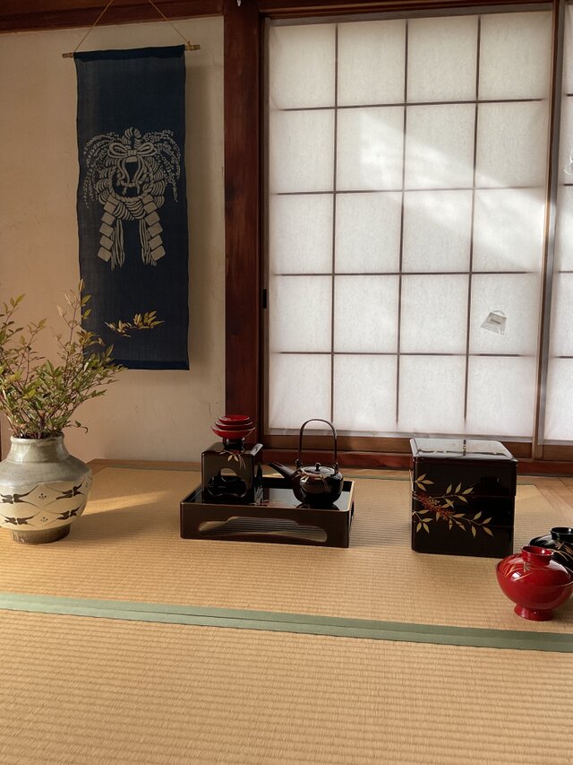 藍染 正月飾り しめ縄 暖簾 | iichi 日々の暮らしを心地よくする