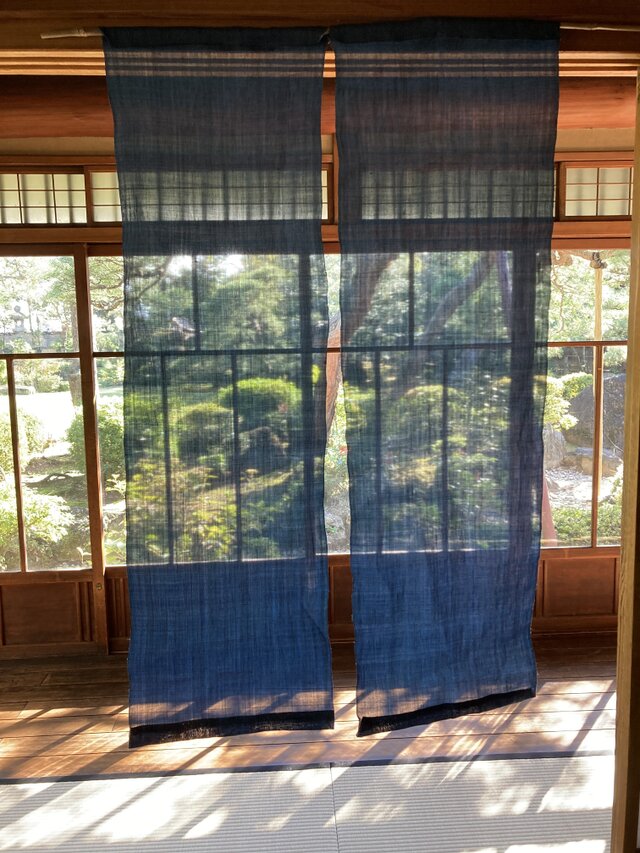 藍染 正月飾り しめ縄 暖簾 | iichi 日々の暮らしを心地よくする
