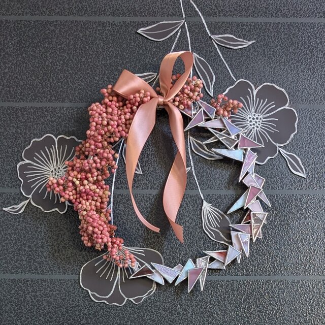 ピンクのリース