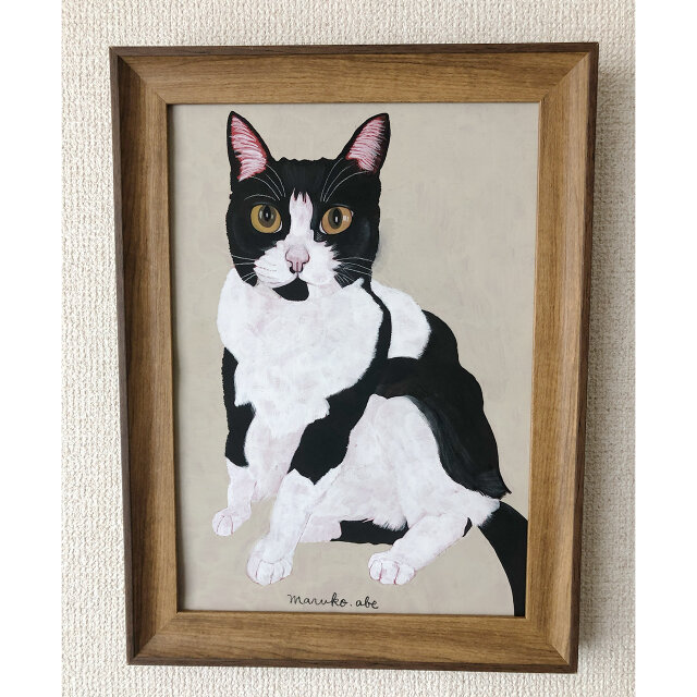 「ウメ19」猫イラスト（原画）