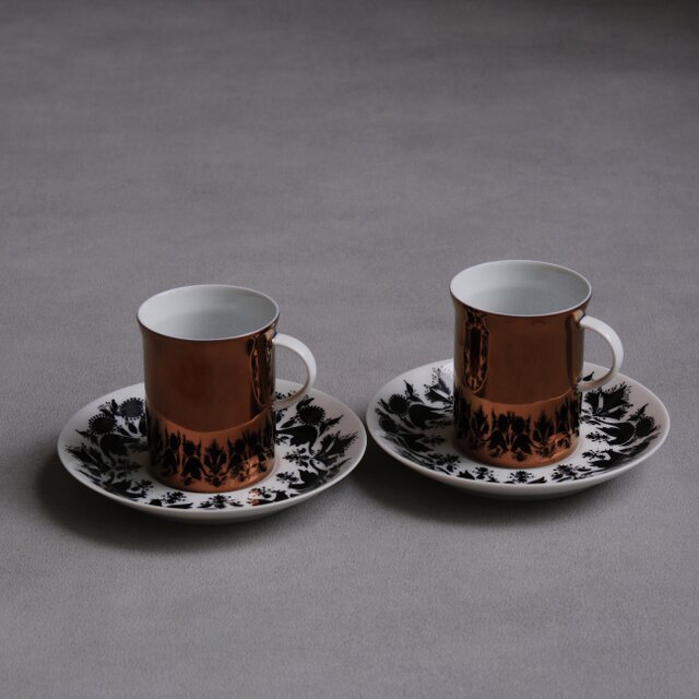 Rosenthal】ドイツ製 /ヴィンテージ / デミタスカップ＆ソーサー / 2客