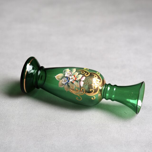 Venetian glass】イタリア製 / ヴィンテージ / 金彩エナメル手描き