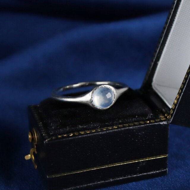 上質な氷翡翠のリング Pt900 12.5号