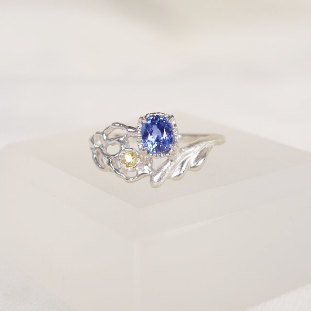 2種のサファイアのリング silver925 13号(サイズ直し可)