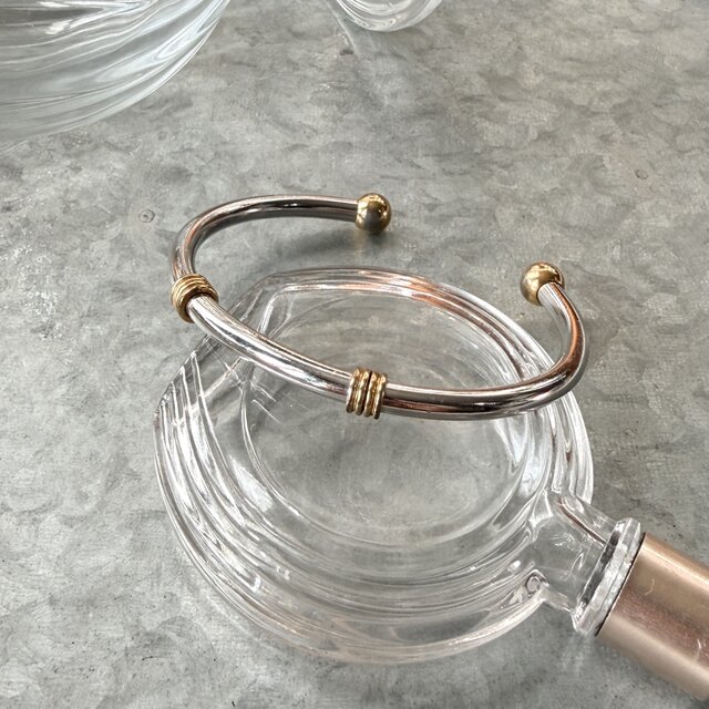 BT9-【 TRIFARI 】クラウントリファリ・ヴィンテージブレスレット 1960's Double Coil