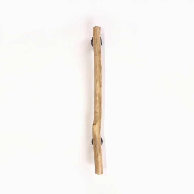 【温泉流木】ワンポイント曲がりの細身流木ドアハンドル・手すり 木製 自然木 流木インテリア