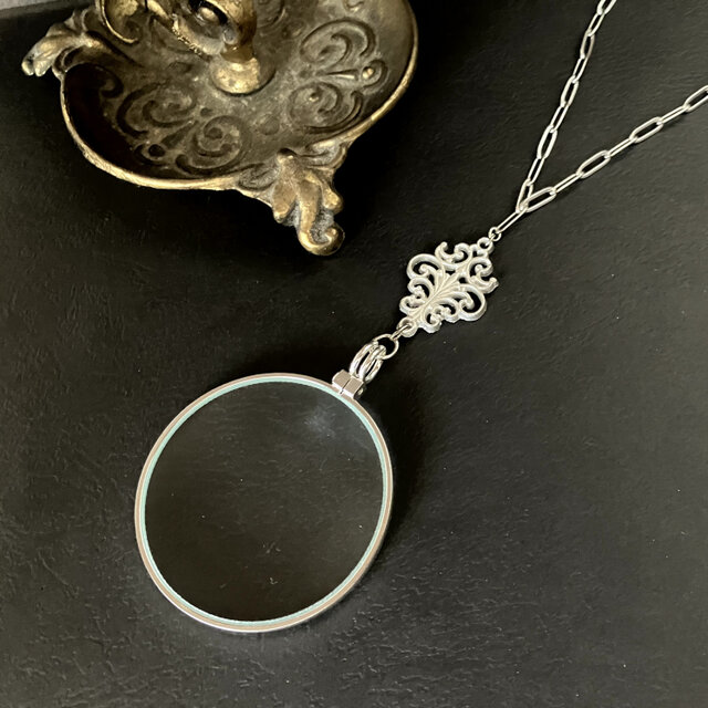ルーペnecklace silver - classics ロングネックレス - 最長100cm調整可