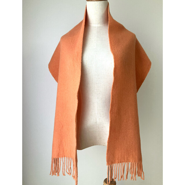 草木染ウールマフラー-インド茜染め | iichi 日々の暮らしを心地よく