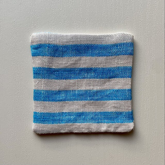 リネンの端切れから生まれたコースター④