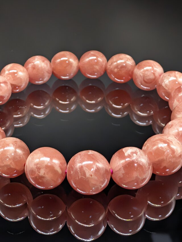 【良質,小粒】インカローズ　ブレスレット　恋愛　家族　恋人 恋愛・良縁】インカローズ 10mm ブレスレット | iichi 日々の暮らしを