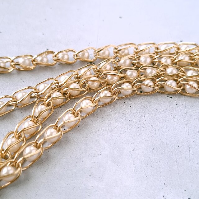 NAPIER》 caged faux pearl ネイピア ヴィンテージネックレス | iichi 