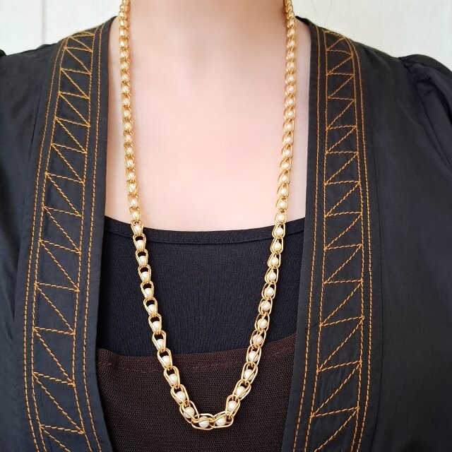 希少！Napier ネックレス NAPIER》 caged faux pearl ネイピア ヴィンテージネックレス | iichi