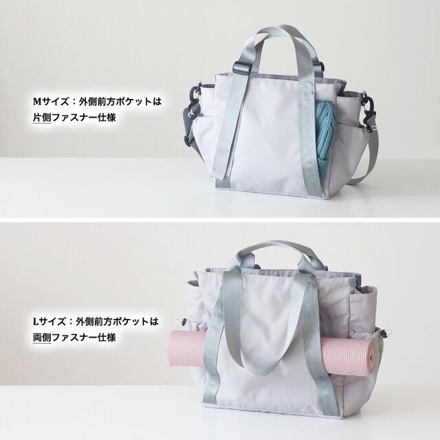 10ポケット3WAYバッグ［Mサイズ］撥水加工ナイロン｜ファスナー付｜斜