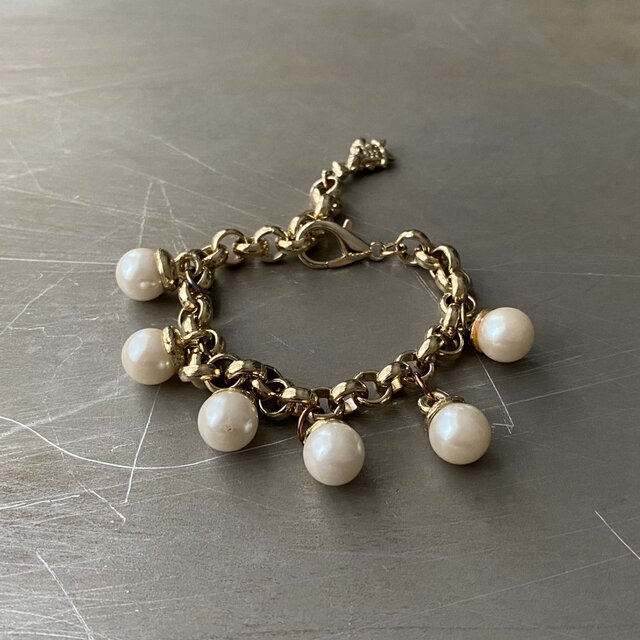 Vintage 70s-80s USA retro swing pearl bracelet